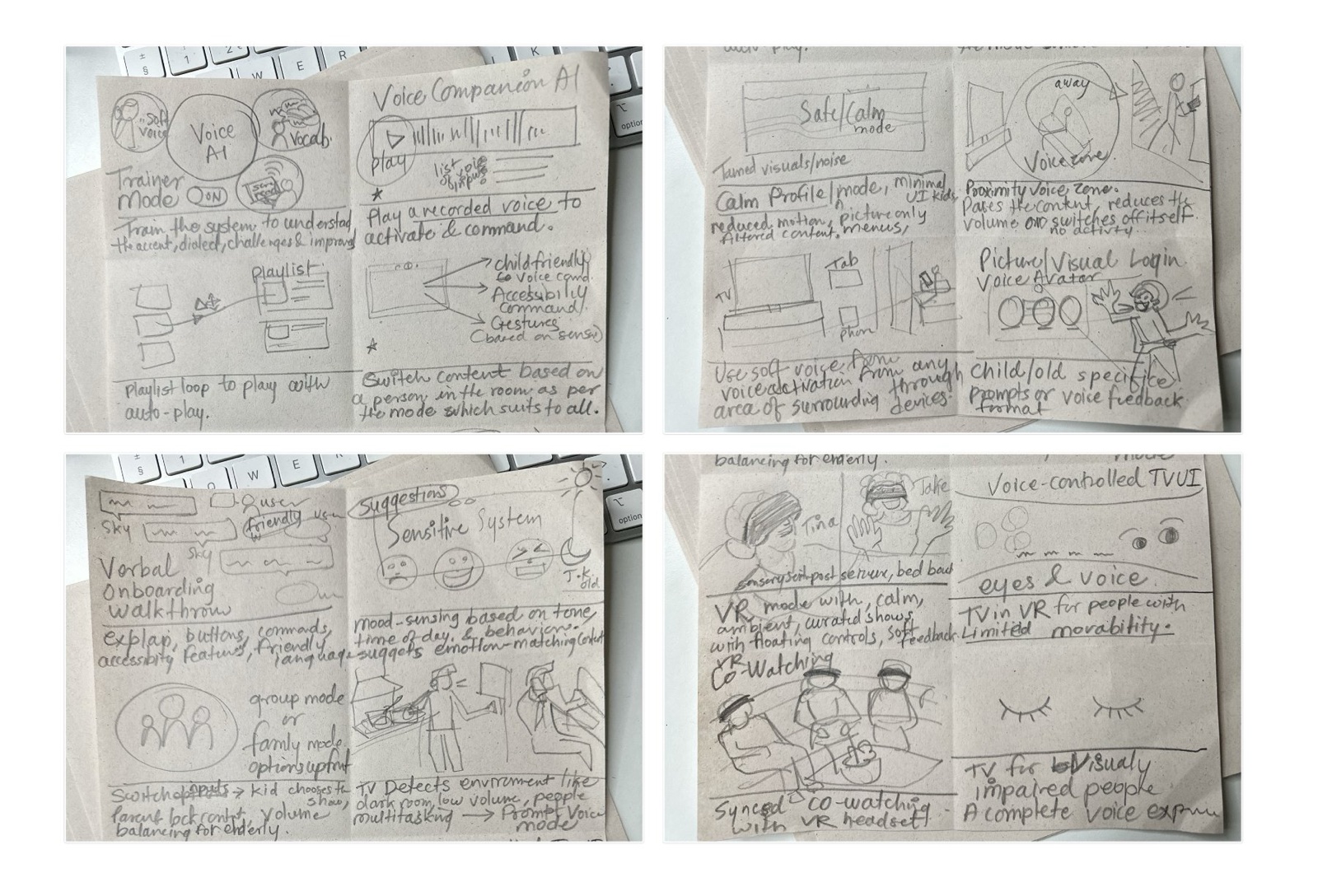 Paper sketches