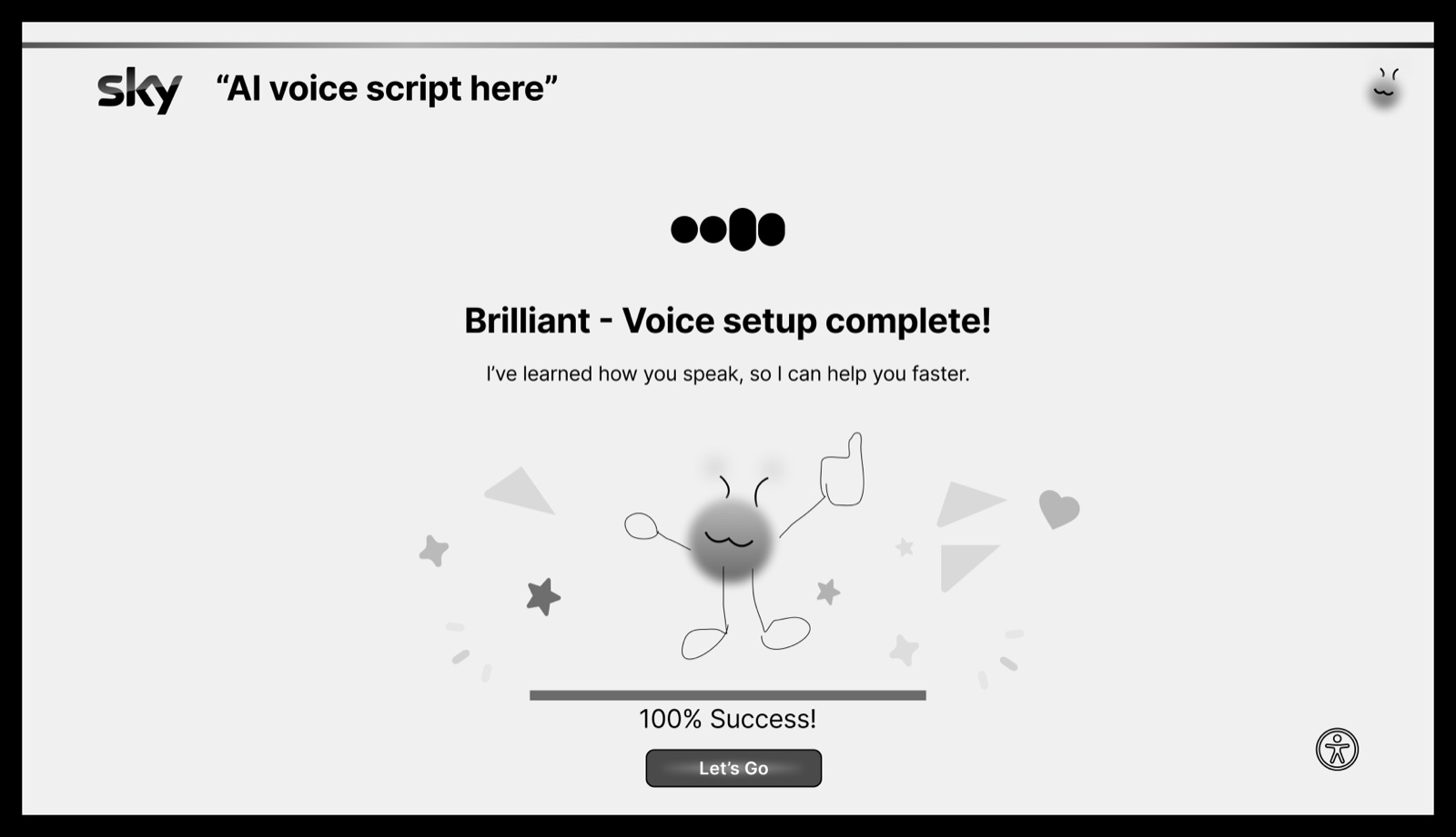 Voice setup complete