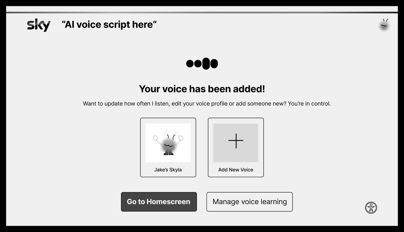 Your voice has been added to the profile