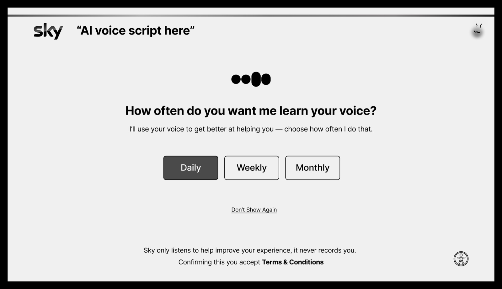 How often should it keep learning your voice